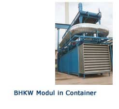 BHKW-Modul in Container